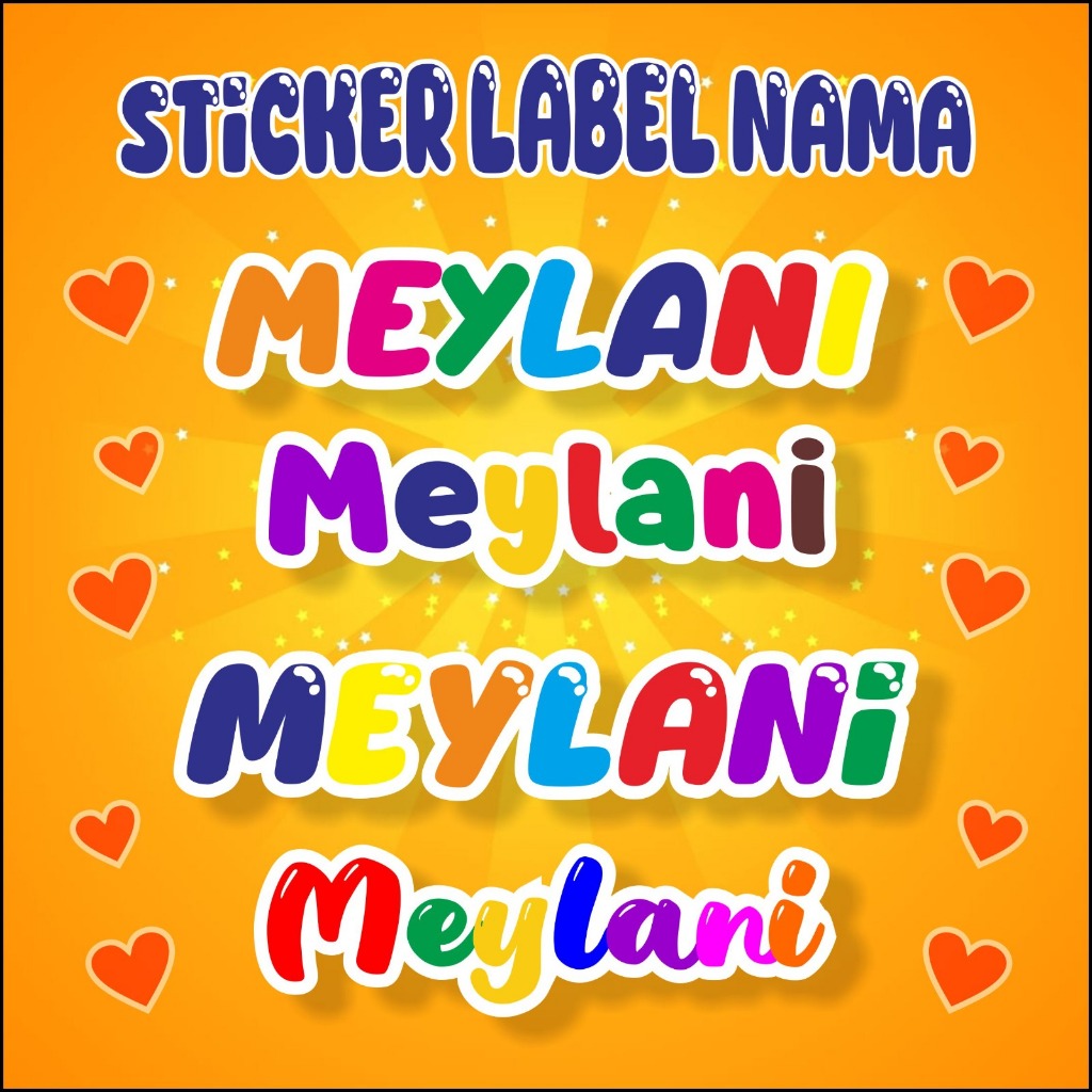 

STIKER LABEL NAMA ANTI AIR CUSTOM LUCU