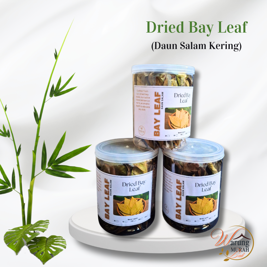 Daun Salam Kering, Rempah Dapur, Bumbu Masakan Tradisional, Bay Leaf, Daun Salam Bali