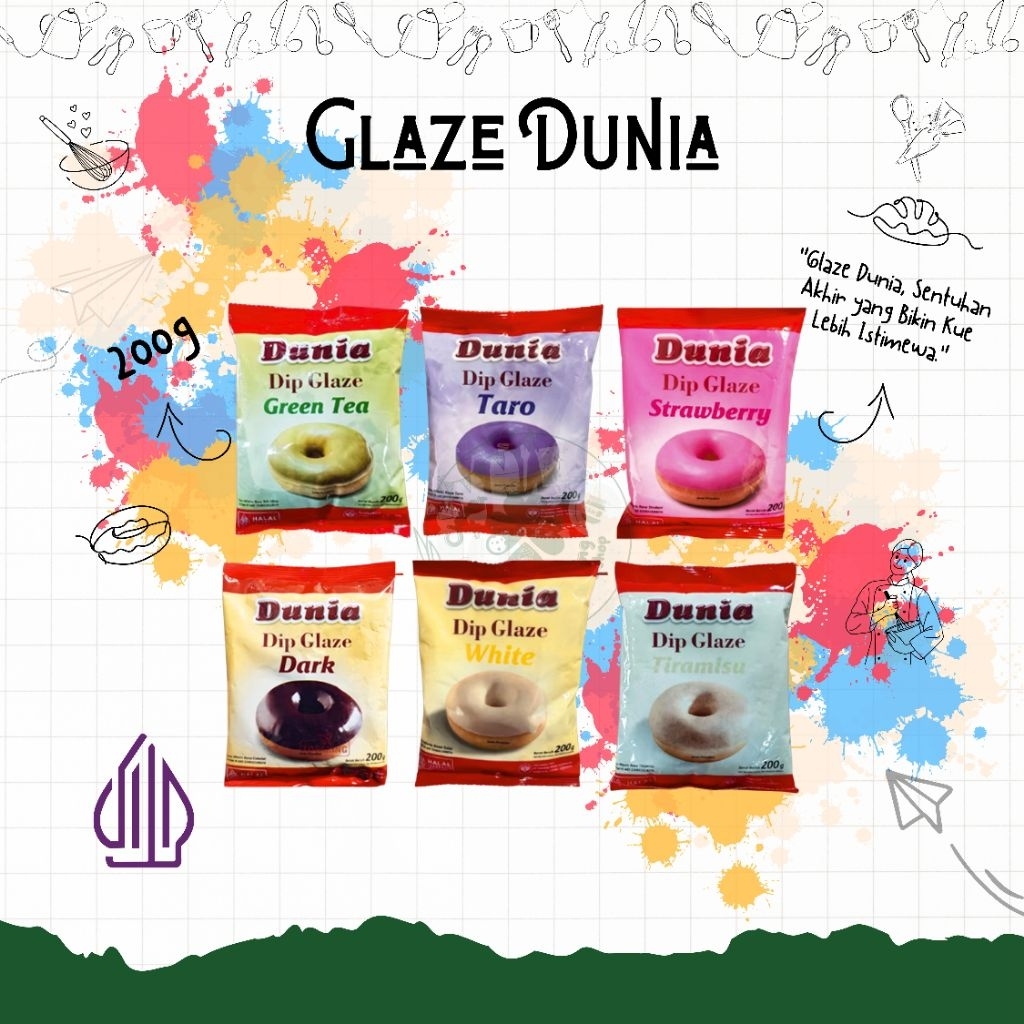 

Glaze Dunia 200gr – Topping Lezat untuk Donat & Kue