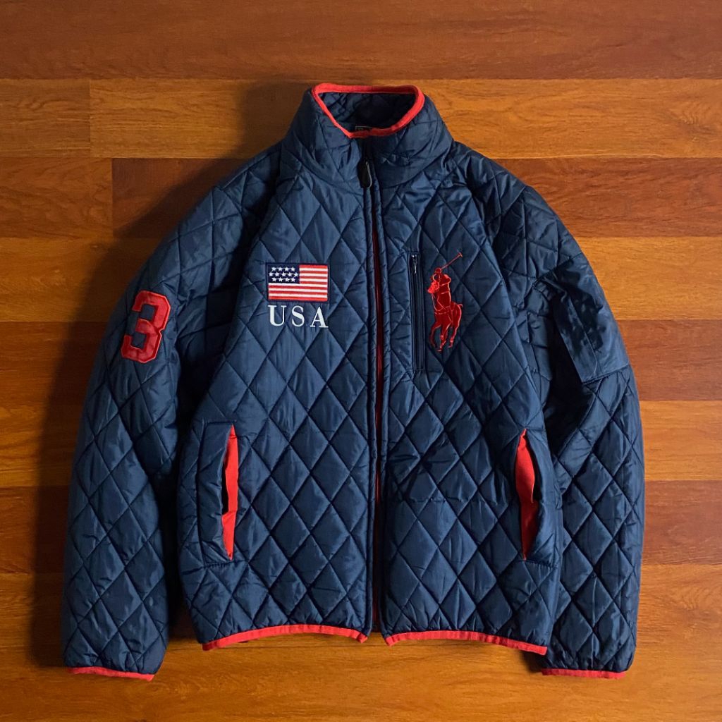 Polo Ralph Lauren 90s vintage quilted jacket ( M ) pria