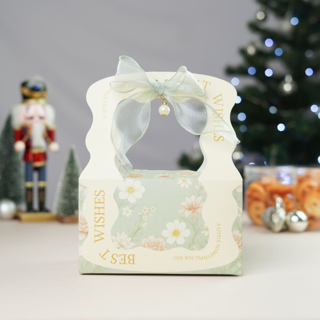 

Box Hampers Ulang Tahun Box Hantaran Souvenir Wedding Tas Kado Paperbag Ultah Best Wishes Elegant Cream Hijau