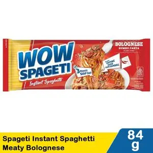 

Wow Spageti Instant Spaghetti Meaty Bolognese 84G