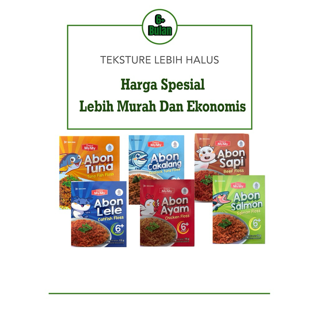 

Abon MPASI Termurah Anti GTM Penambah Nafsu Makan Anak Tanpa MSG Kemasan Ekonomis