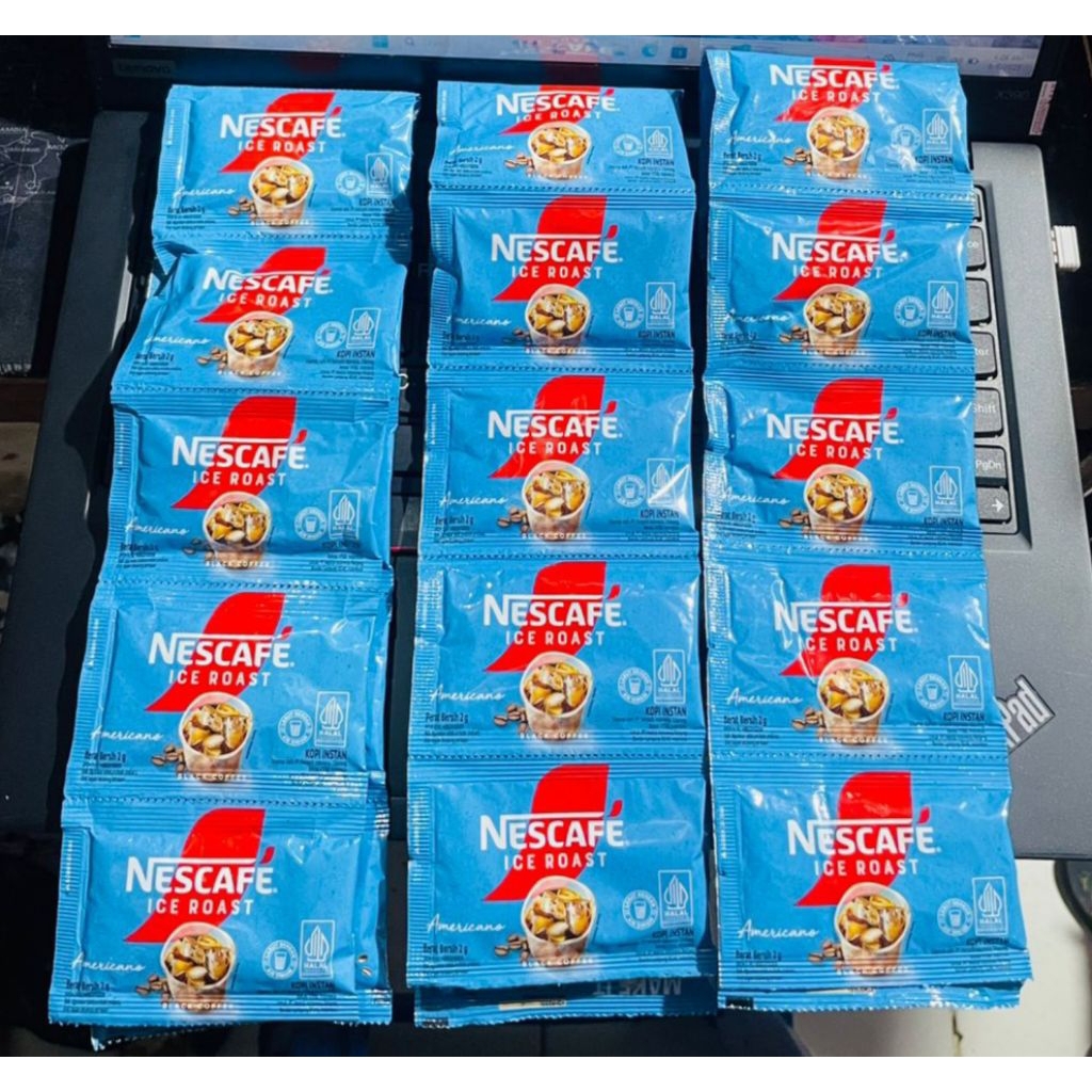 

10 Sachet Nescafe Ice Roast Americano/Nescafe Americano/Kopi Instant Bubuk Americano/Ice Roast Nescafe