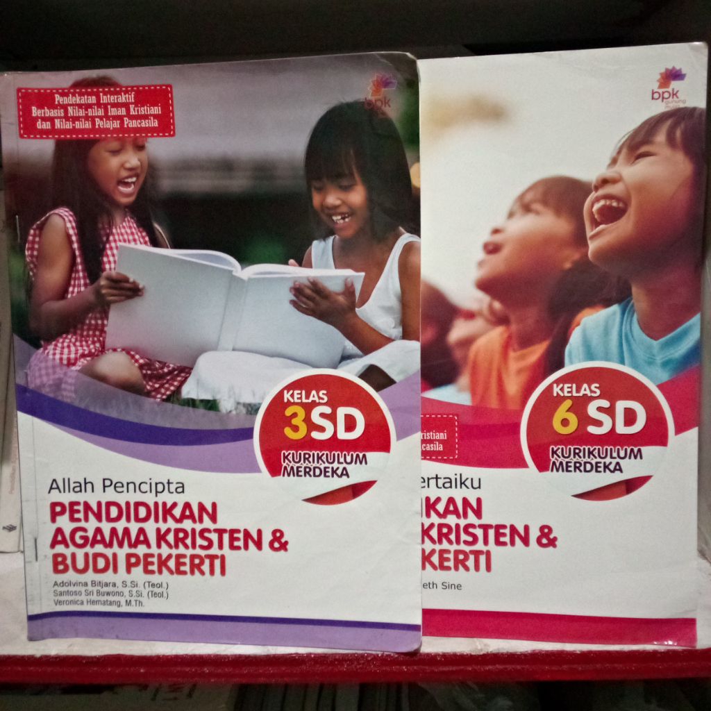 Buku Bekas Pendidikan Agama Kristen dan Budi Pekerti. SD kelas 3, 6 Kurikulum Merdeka Penerbit BPK G