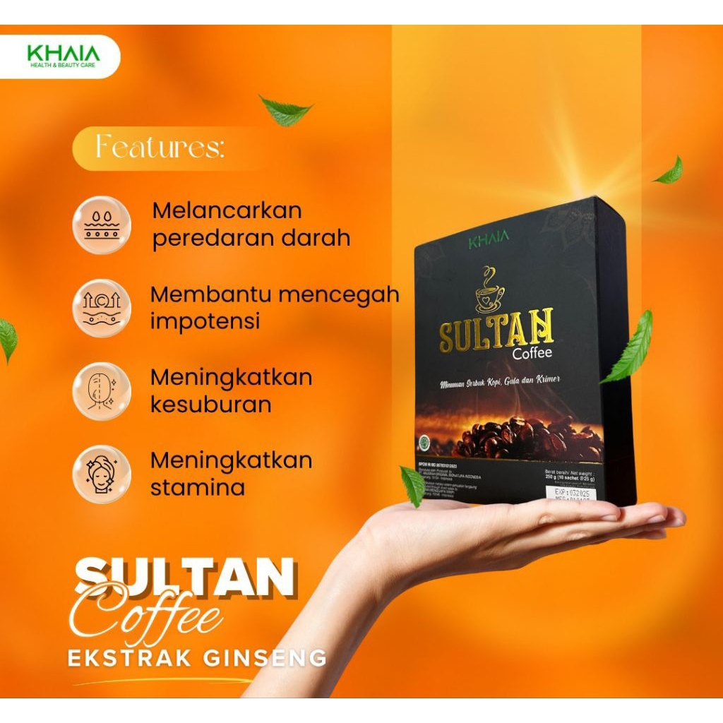 

Kopi Sultan by Khaia original 100%| Bergaransi | Pengiriman Cepat| Tidak PO| KOPI 1 Sachet