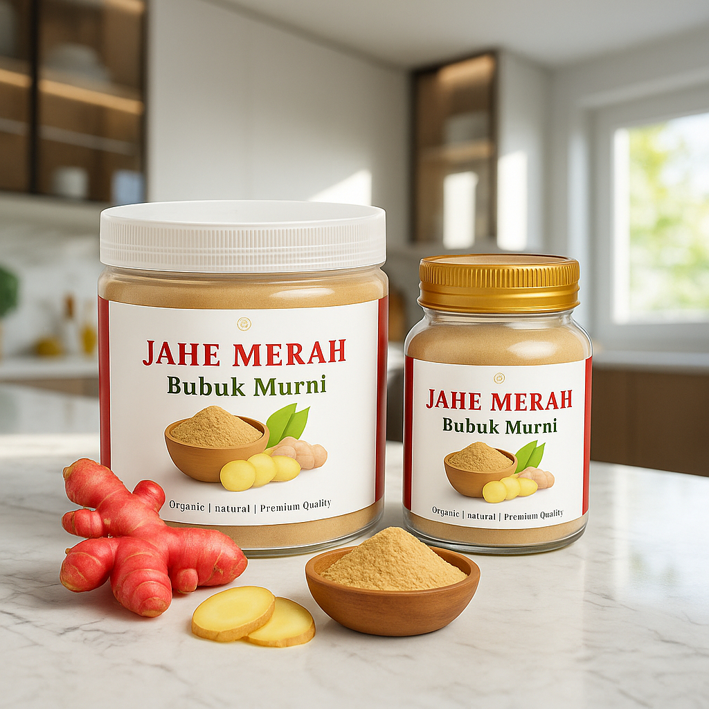 

Jahe Merah Asli Original Alami bubuk jahe merah berkualitas 250gr