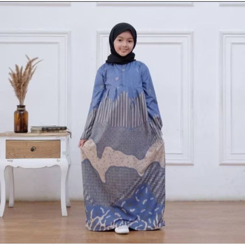 Gamis Batik Anak Baju batik anak cewek Baju Batik anak panjang