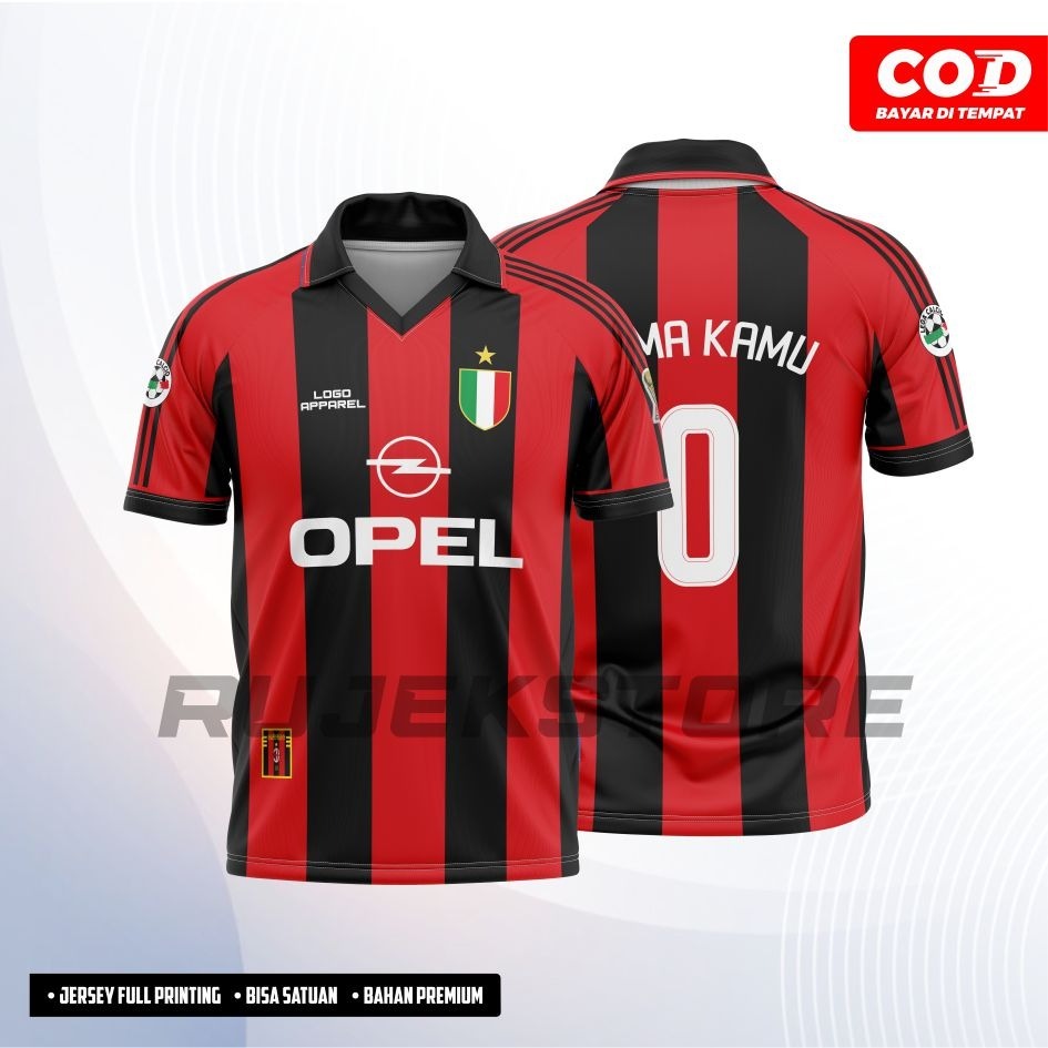 JERSEY AC MILAN 1999 PRINTING