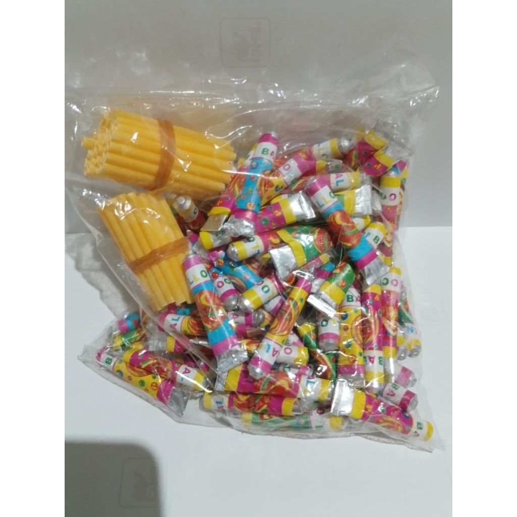 balon tiup jadul 100 pcs/mainan balon tiup 777