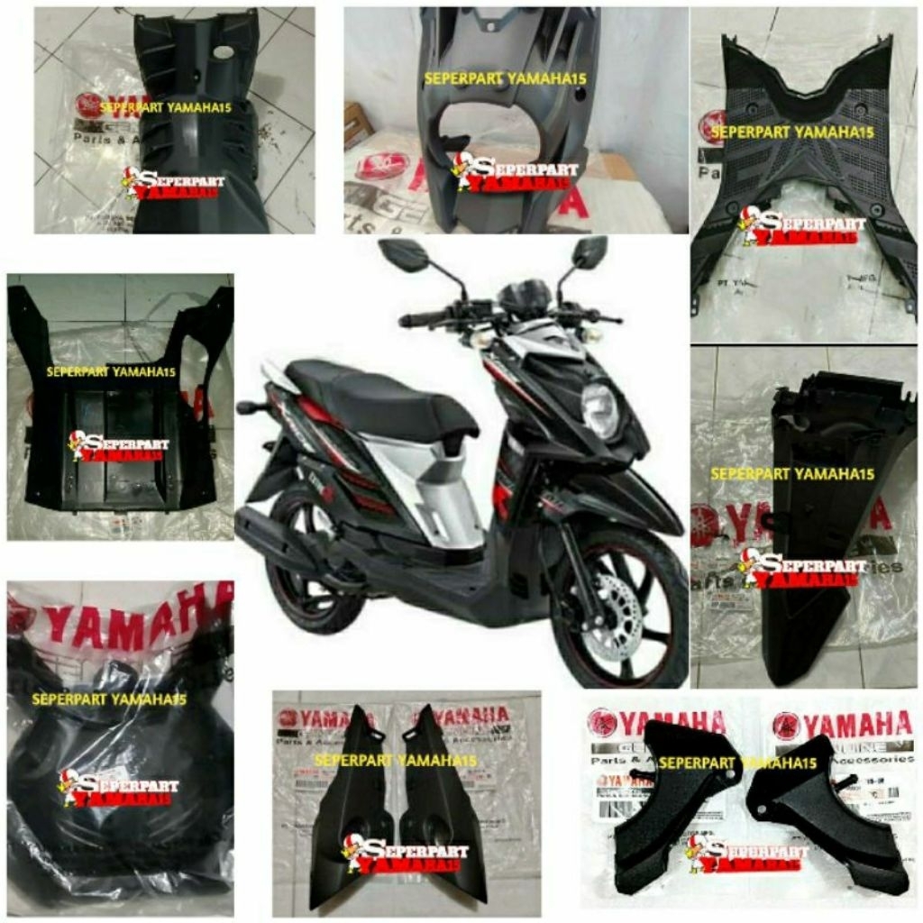 COVER BODY KASAR FULL SET YAMAHA XRIDE 115 X RIDE OLD LAMA 2BU ORIGINAL YGP ( 10 item )
