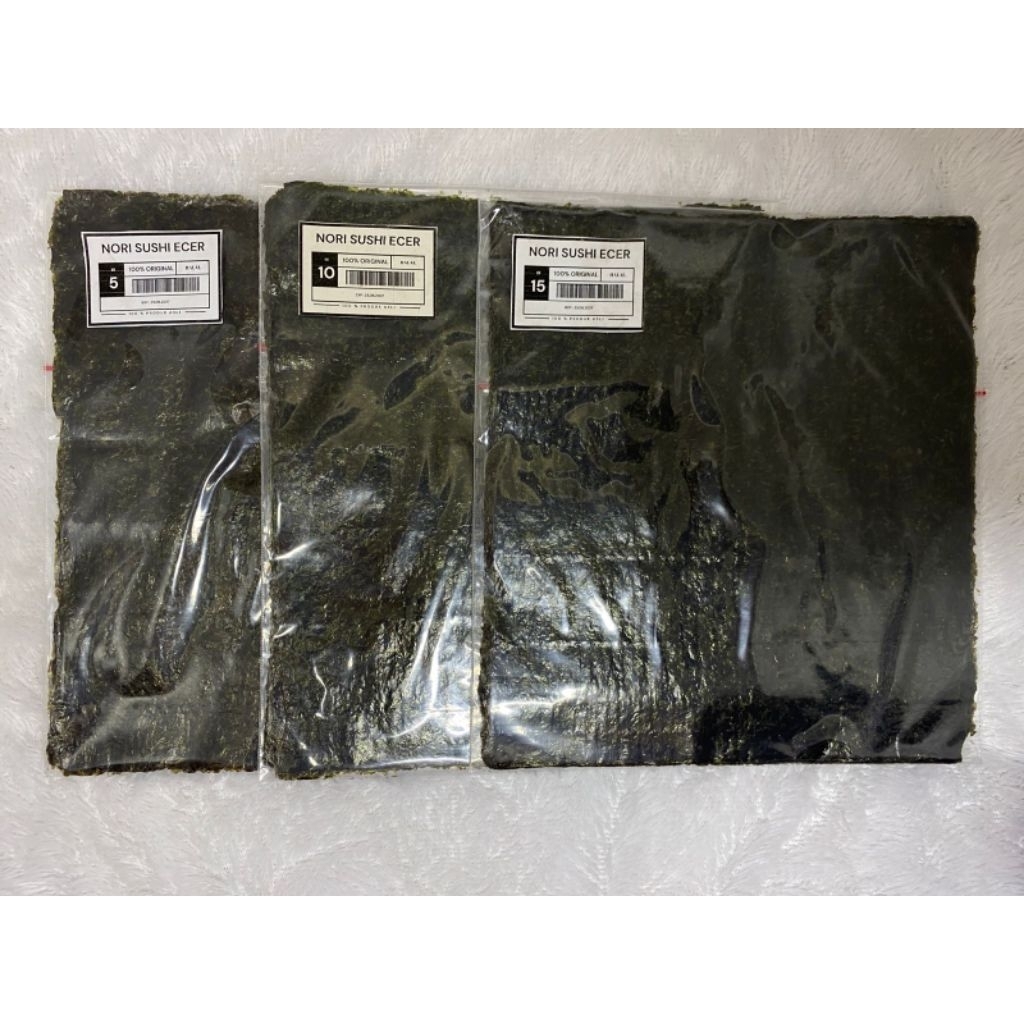 

Nori Rumput laut per Lembar / Nori sushi ecer / Nori rumput laut original Halal