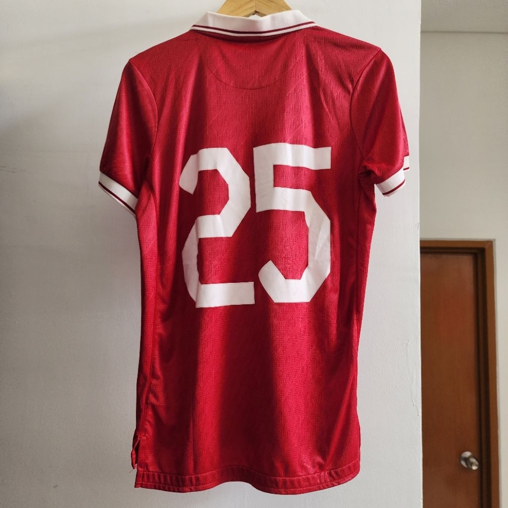 [USED MATCHWORN ORIGINAL] SET BAJU & CELANA Mills Jersey Timnas Indonesia Home Player Issue 2022 Nom