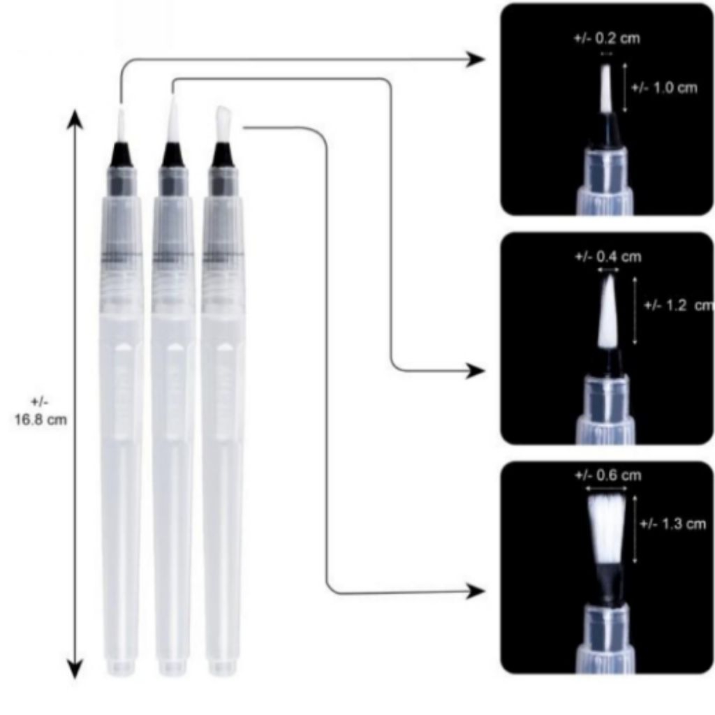 

Kuas Cat Air Poster Acrylic Brush Set Alat Lukis