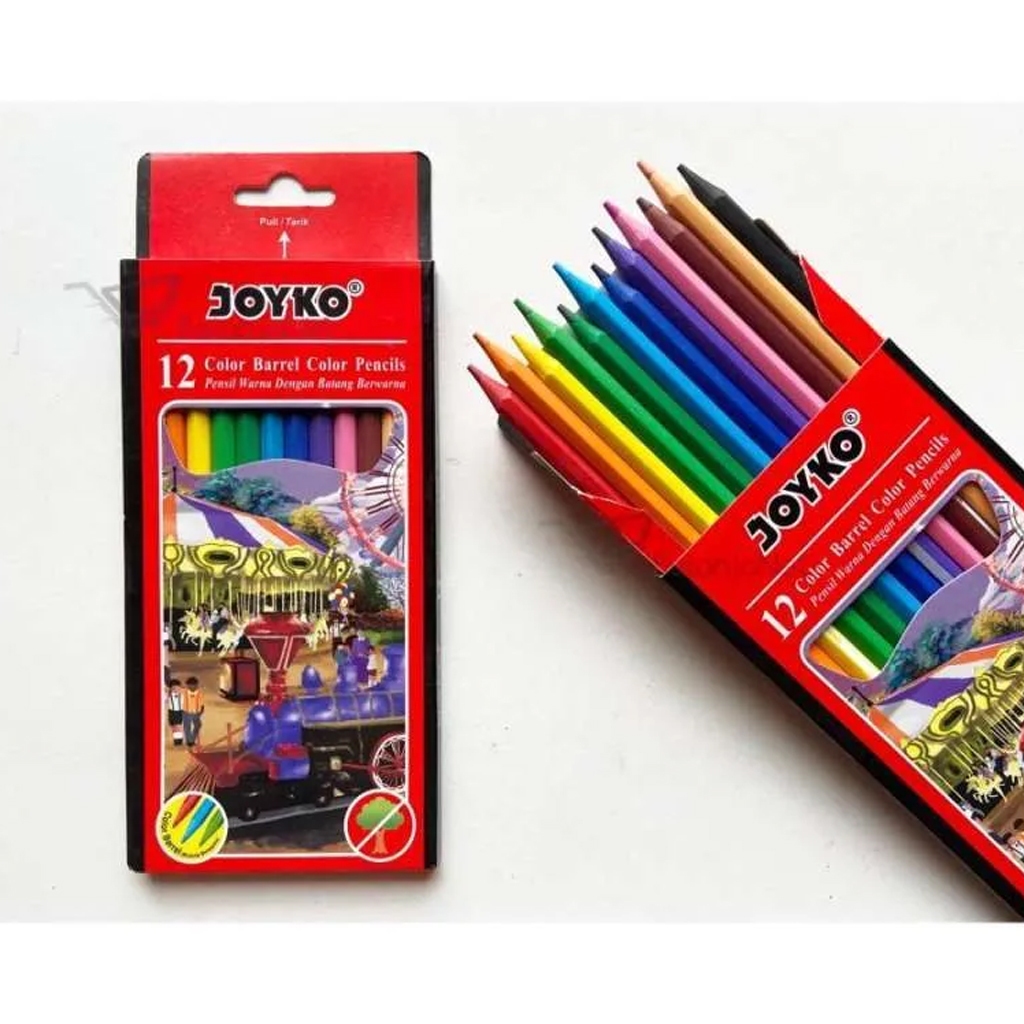 

Color Pencil | Pensil Warna Batang Berwarna Joyko CP-116 12 Warna