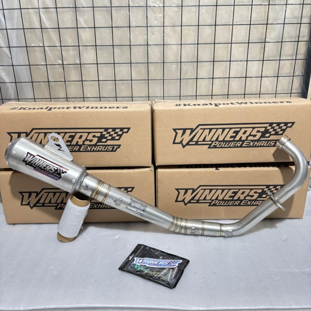 Winners Exhaust Knalpot MX king njmx 135 MX old sanblasting wajib Underbone