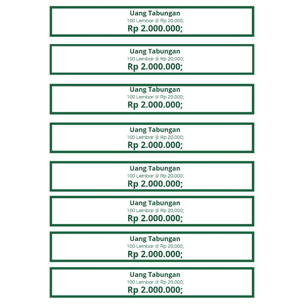 Ban uang pecahan 20.000, pengikat uang kertas, merapikan gepokan uang