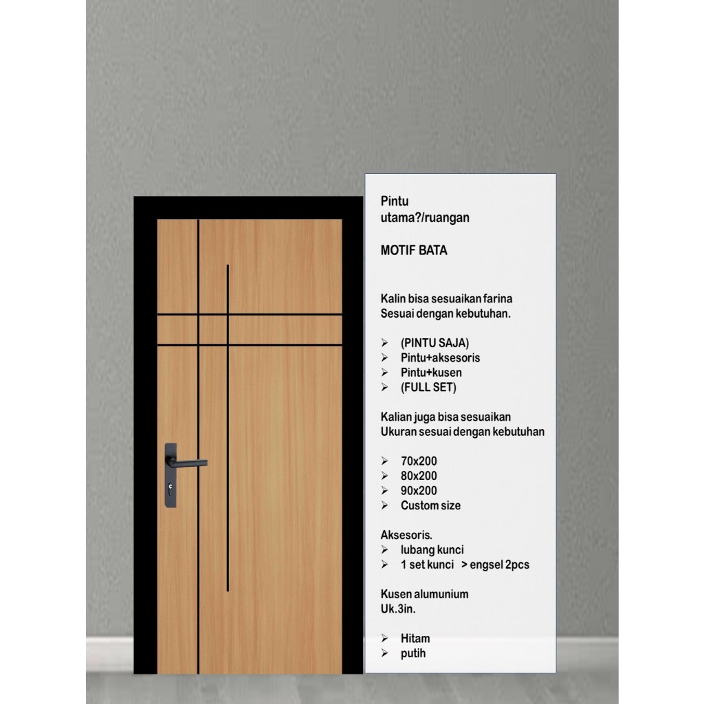 pintu.(TT)pintu minimalis kamar tidur pintu suwing
