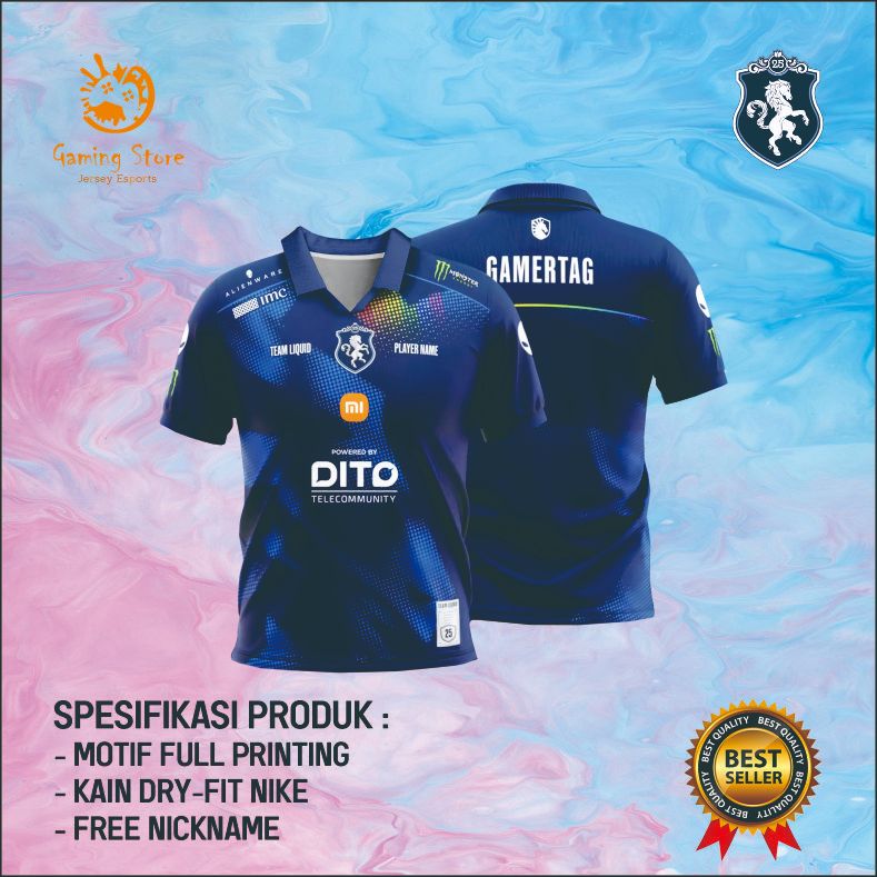Jersey TeamLiquid EWC Mobile Legend 2025 Terbaru Full Printing