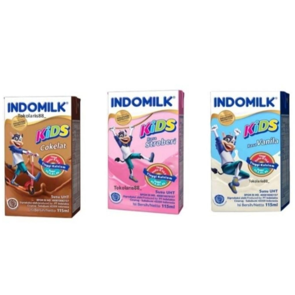 

[ 1 Dus - 40 Pcs ] Indomilk Susu Cair UHT Kids 115 mL - All Varian