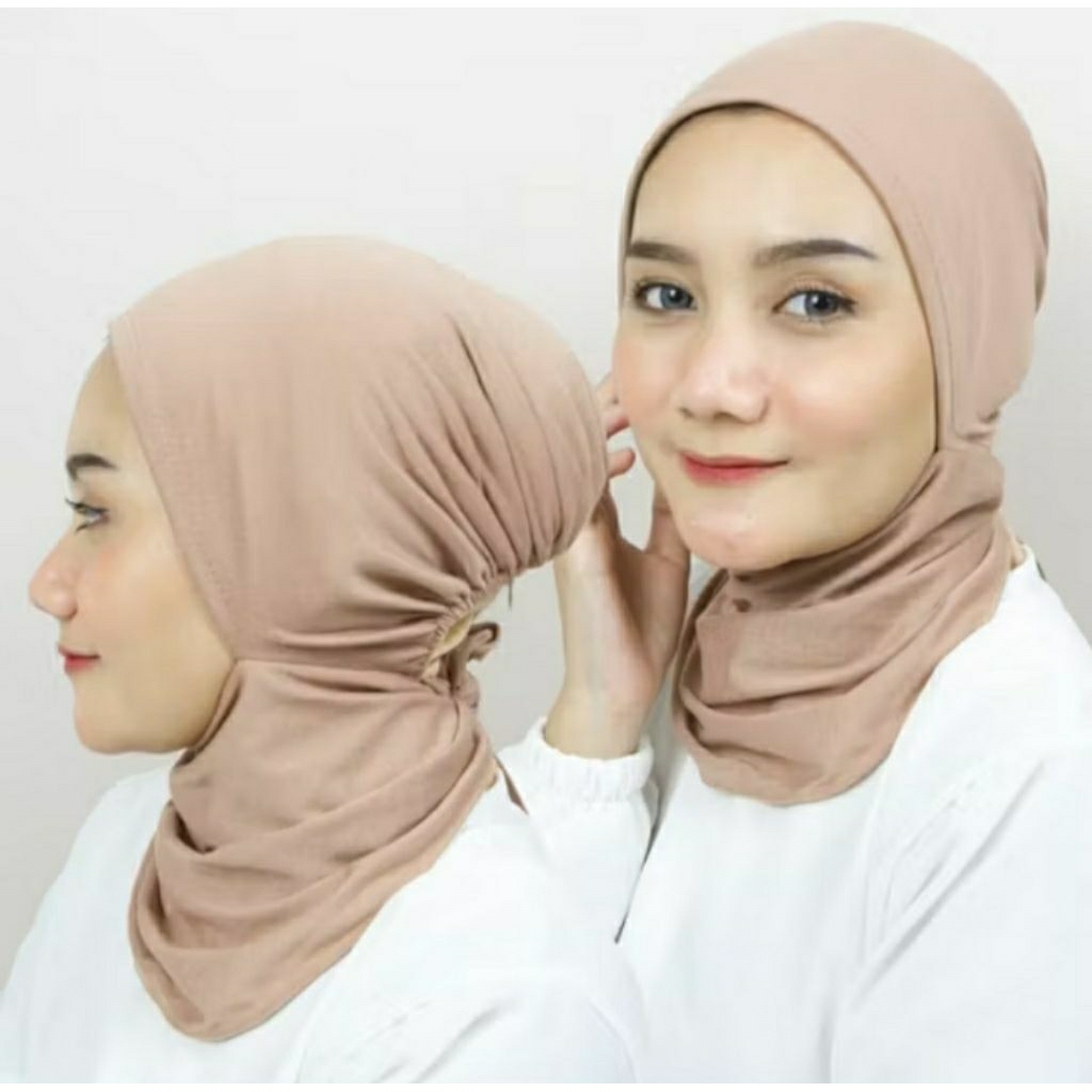 Ciput Ninja Tali Belakang Premium | Daleman Hijab Anti Pusing Inner Neck