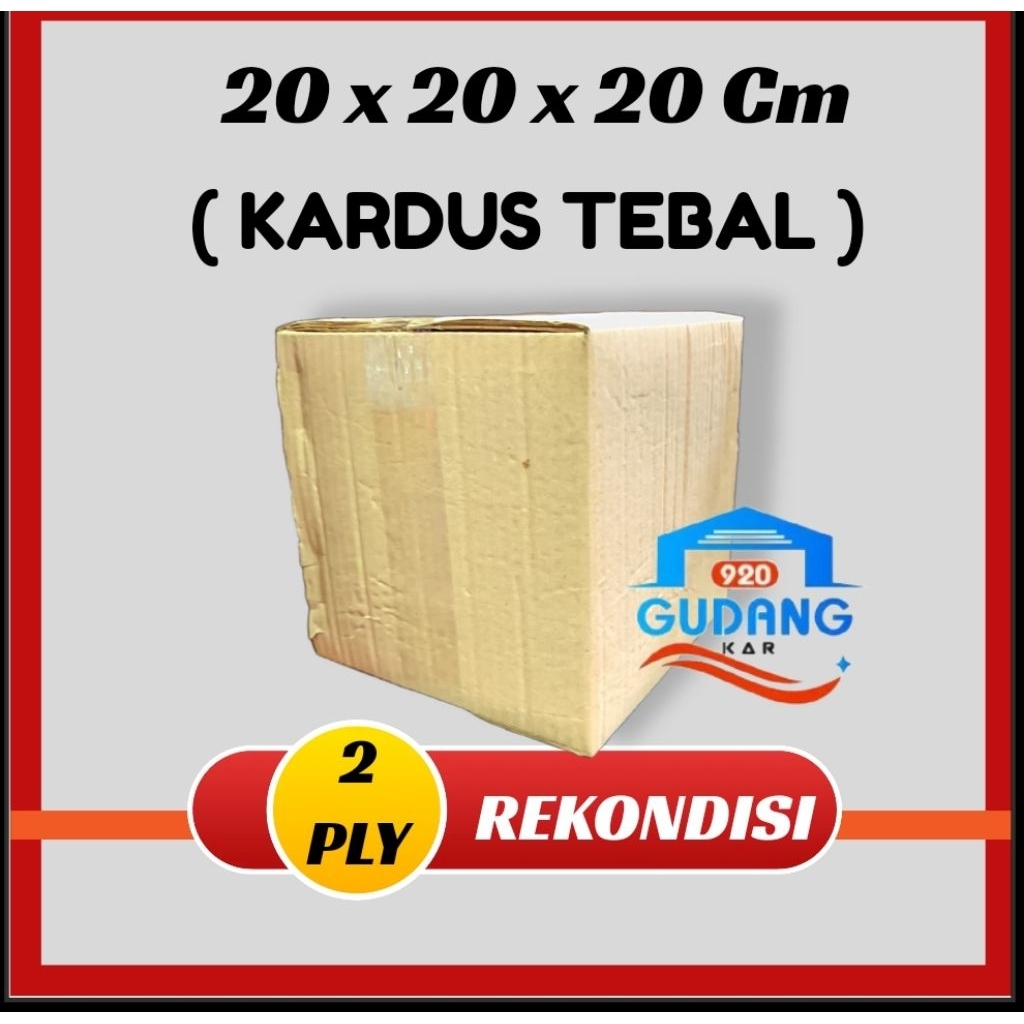 

KARDUS PACKING TEBAL 2 Ply UKURAN 20 x 20 x 20 Cm