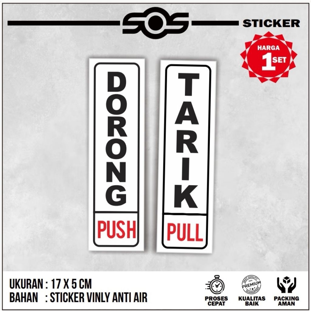 

STICKER SIGN / STICKER TANDA KESELAMATAN K3, STICKER LABEL K3 DORONG / TARIK, GESER VERTICAL, GESER HORIZONTAL