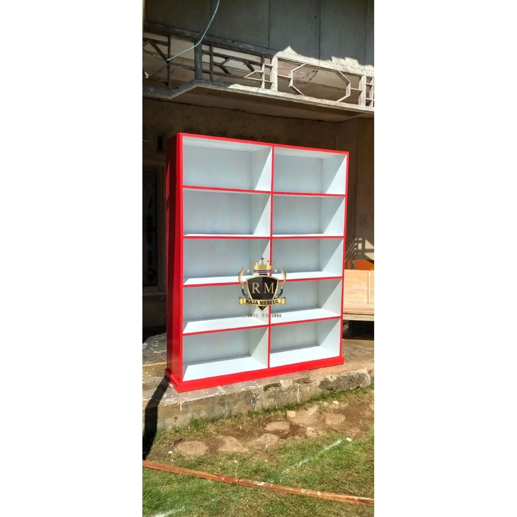 rak buku, rak laundry, rak susun, rak kayu, rak warung toko sembako, rak serbaguna, rak barang