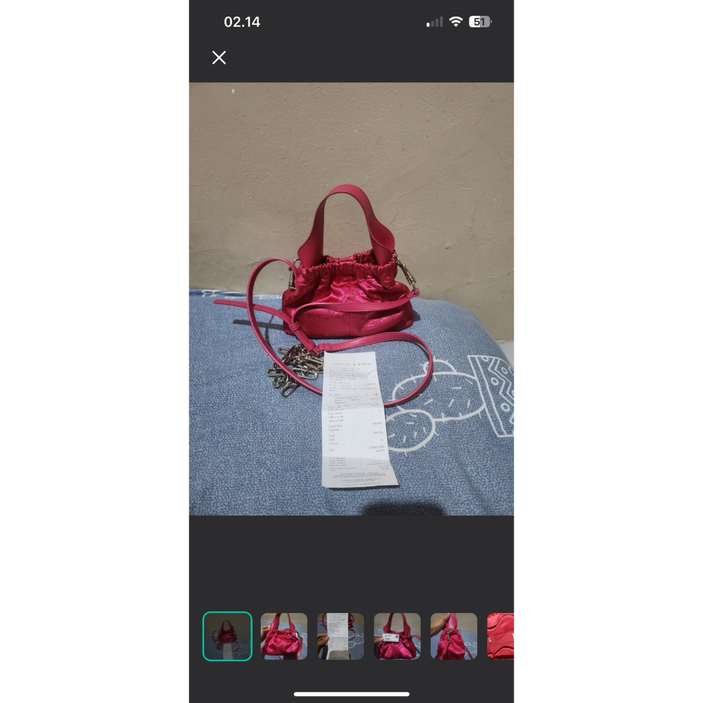 Tas Charles & Keith Dumpling pink