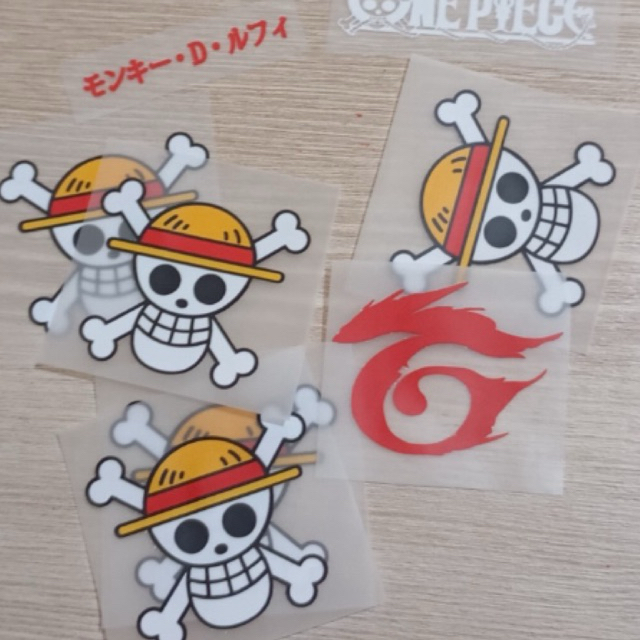 

stiker dtf setrika one piece luffy kualitas premium
