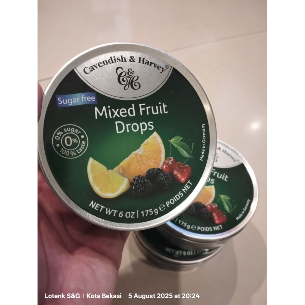 

Cavendish & Harvey Sugar Free Màde in Germany