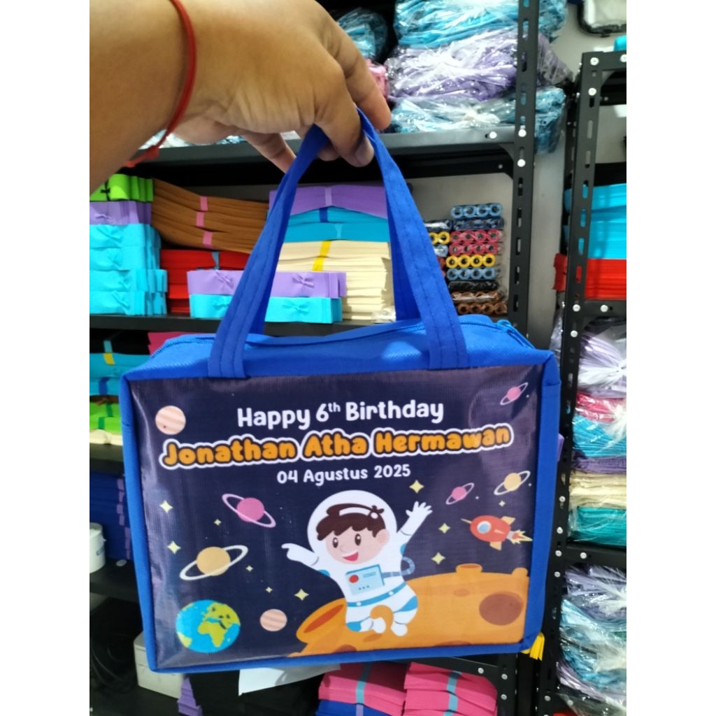 

Tas ultah resleting / Tas Snack custom / Tas bingkisan ultah / Tas Snack ulang tahun