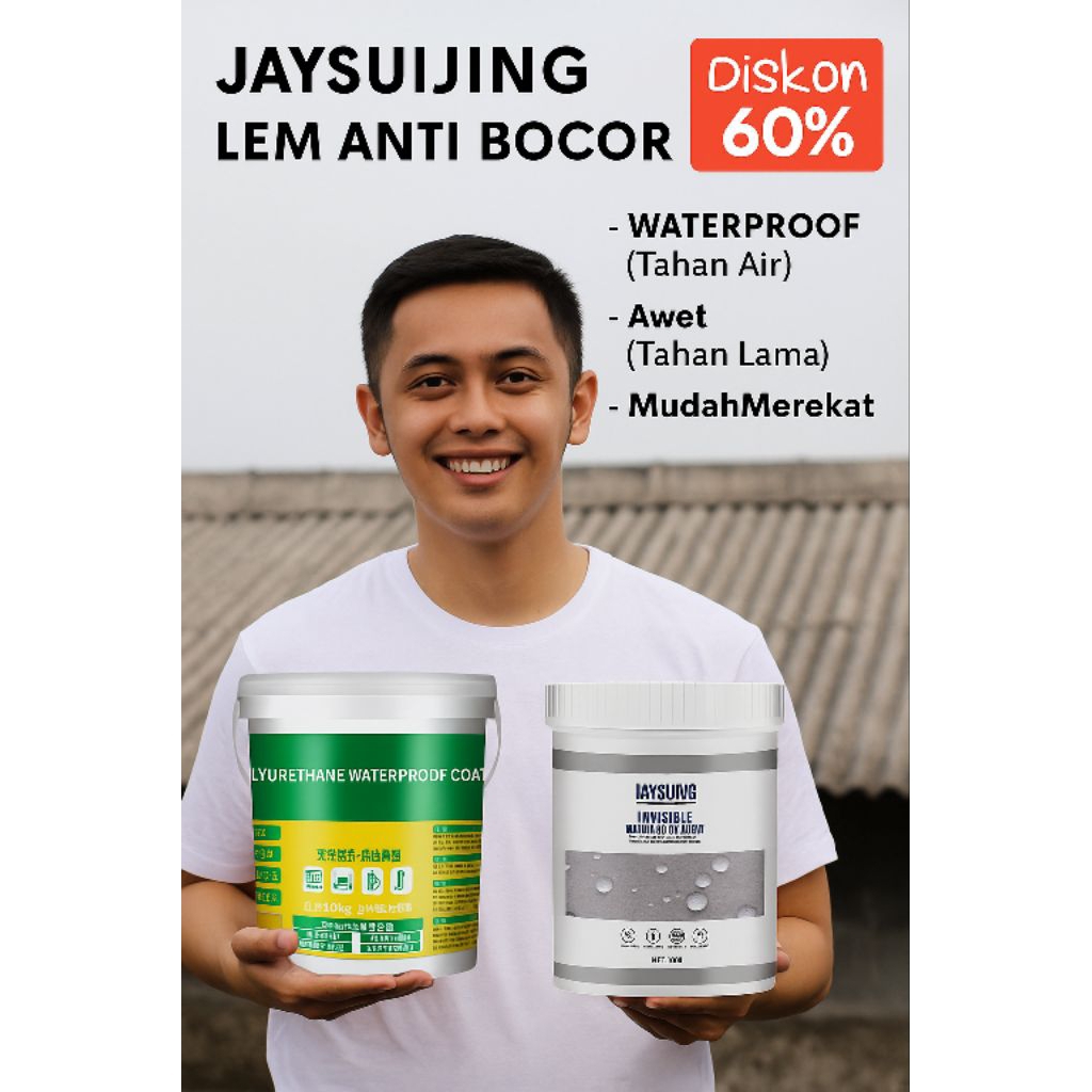 Jaysuing Lem Anti Bocor Glue Waterproof solusi Dinding bocor Genteng Bocor