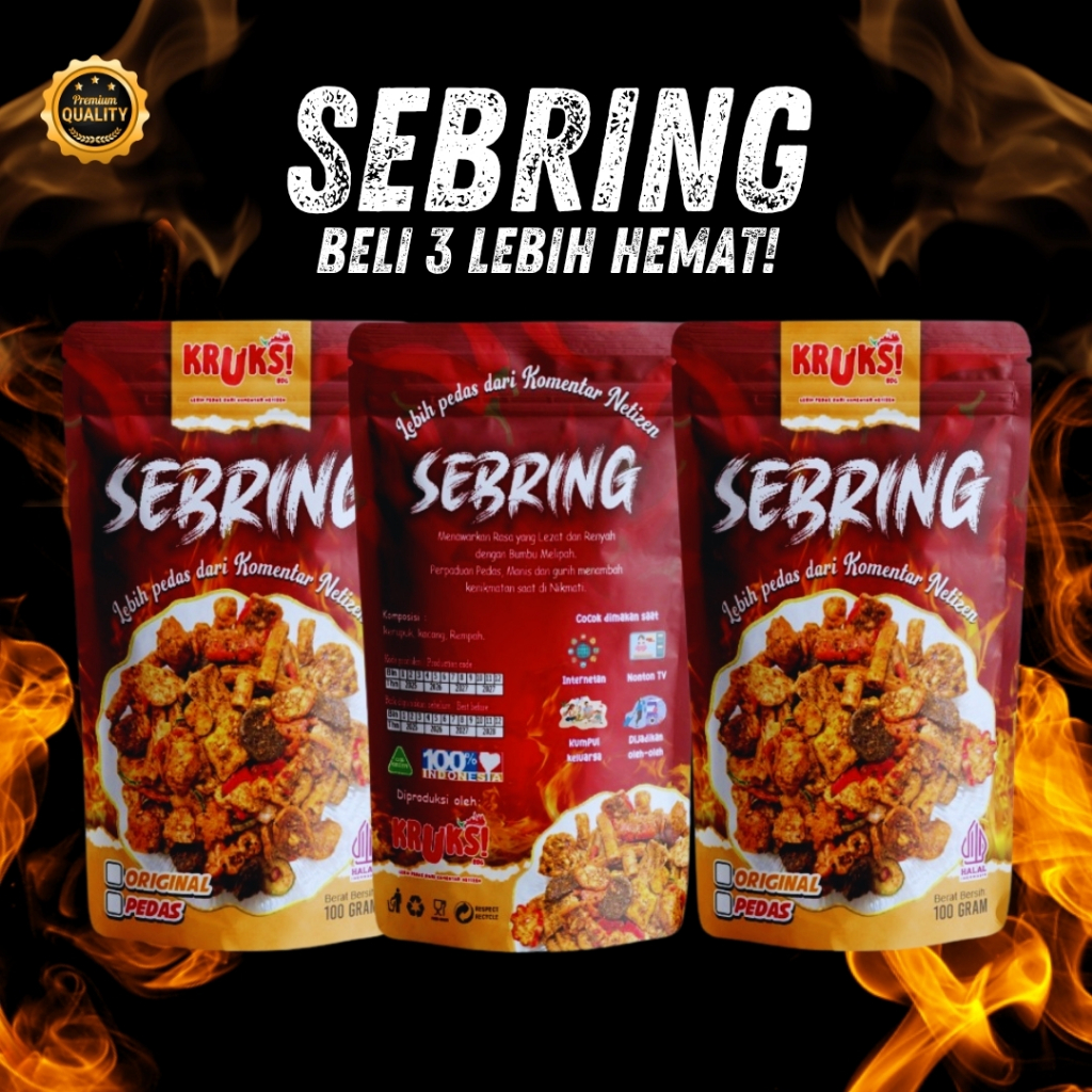

Bundling Sebring Kruks! isi 3 PCS