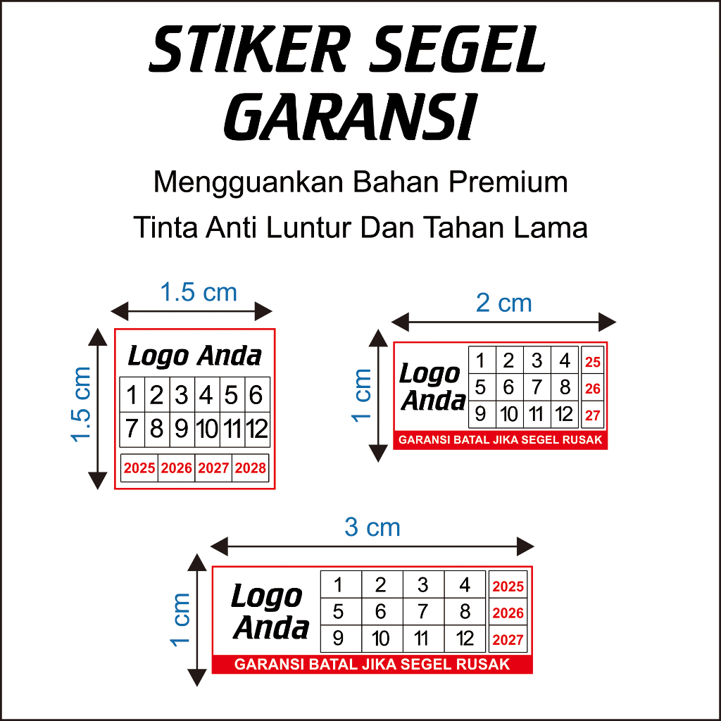 

STIKER SEGEL GARANSI (UKURAN A5)