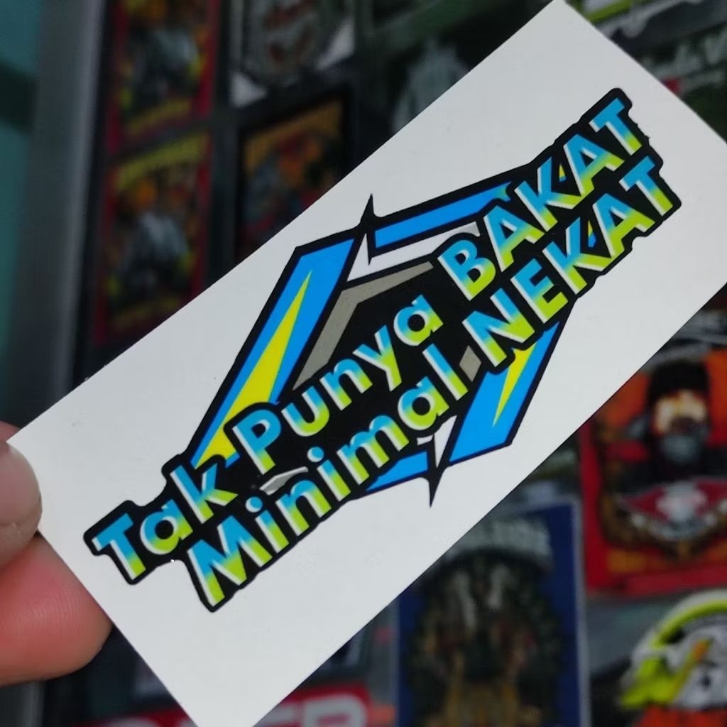 

Stiker tak punya bakat glossy