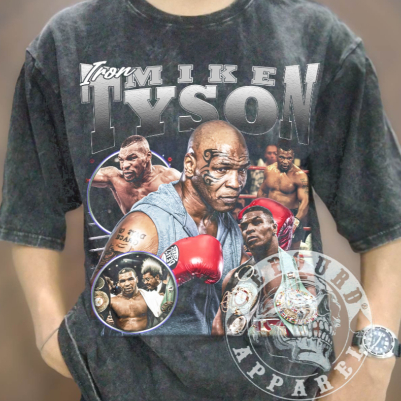 Kaos Iron Mike Tyson, Mike Tyson Oversized, Mike Tyson Wash Tshirt, Iron Mike Tyson Premium Oversize