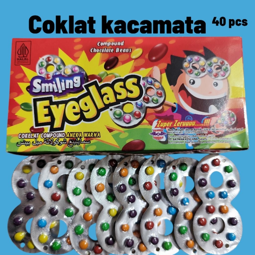 

Coklat compound aneka warna/ Eyeglass smiling