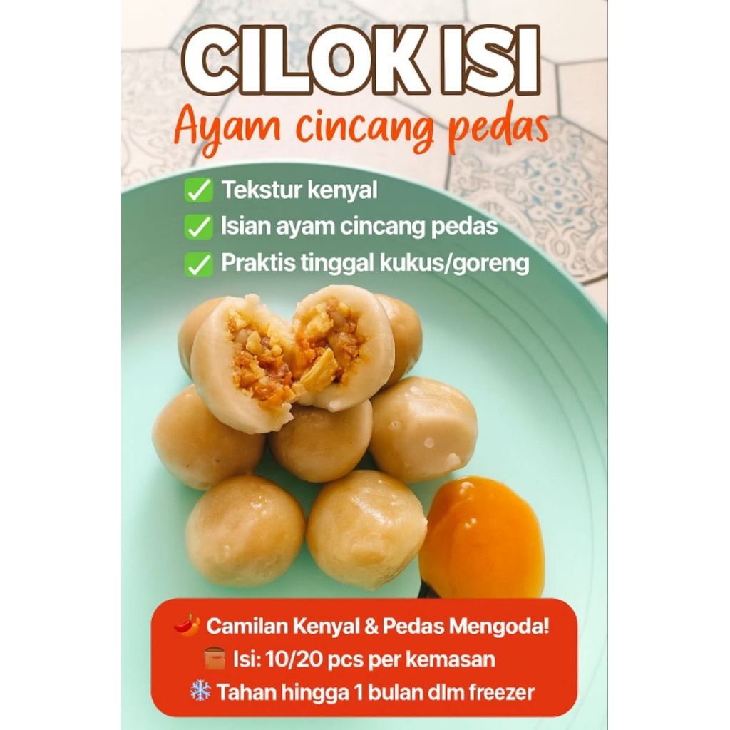 

Cilok isi ayam cincang|Cilok kemasan vakum