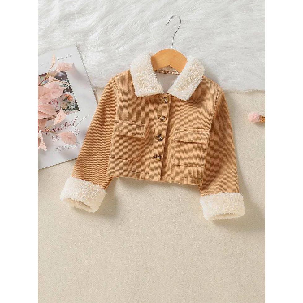 JAKET CORDUROY ANAK LAPIS BULU - JAKET CROP CORDUROY ANAK PEREMPUAN USIA 1-12 TAHUN FASHION
