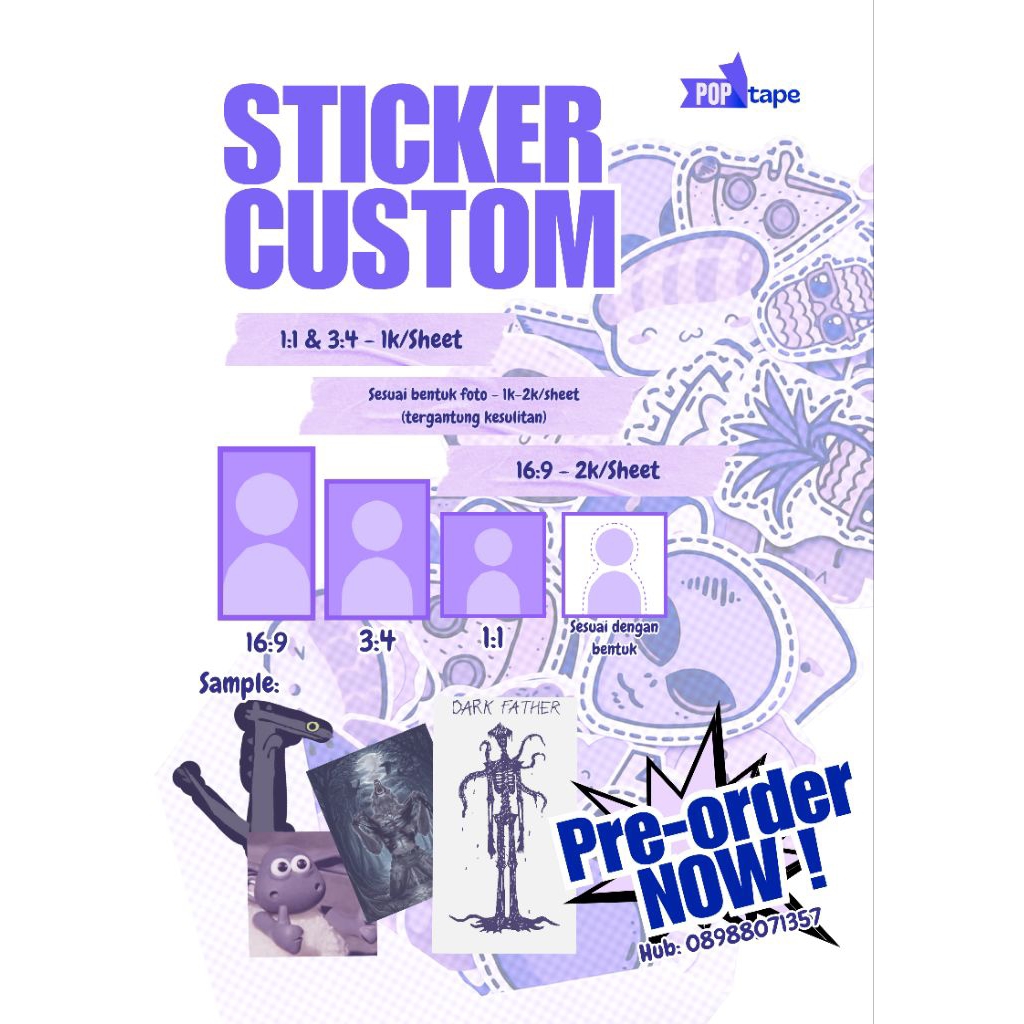 

STIKER CUSTOM A6 / STIKER KUSTOM / STIKER ANIME / STIKER MEME / STIKER MUSIK