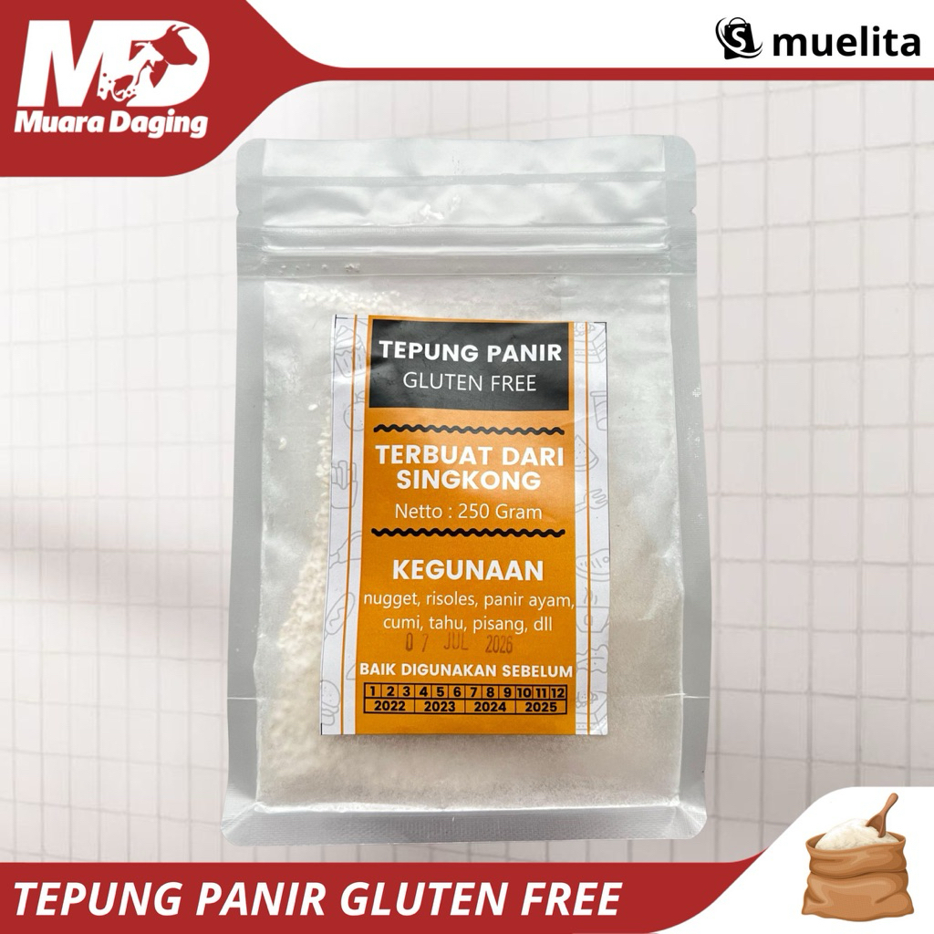 

Tepung Panir Halus Gluten Free 250gr-GLUTEN FREE&TANPA PENGAWET