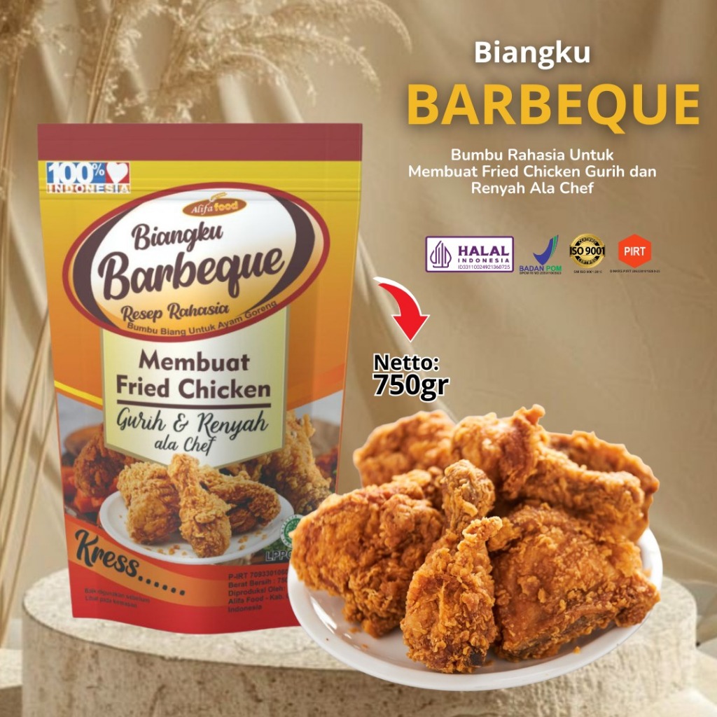 

Bumbu Biangku Barbeque Ayam Friedchicken 750gr Alifa Food