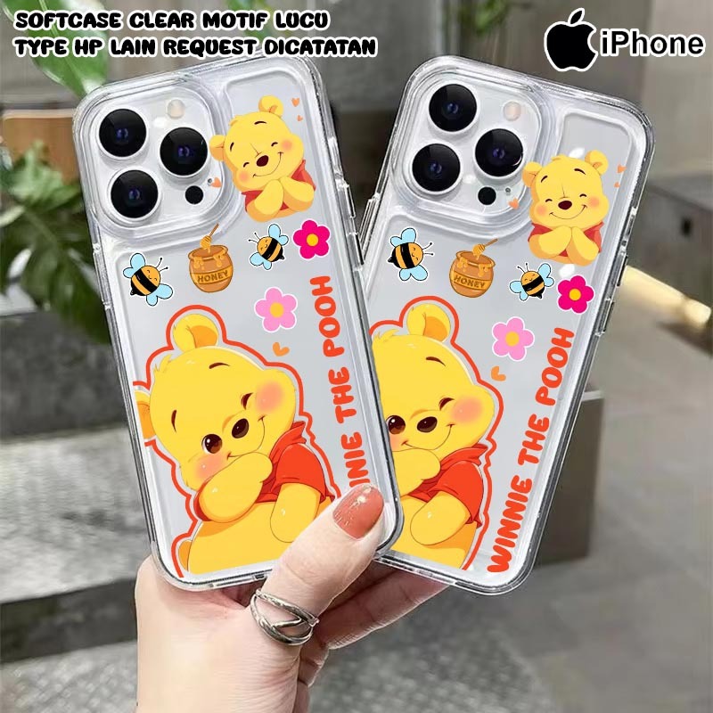 [CB17] Softcase Bening Motif Winnie The Pooh FOR APPLE IPHONE X/XS MAX IP XR IP 11 PRO MAX  IP 12 PR