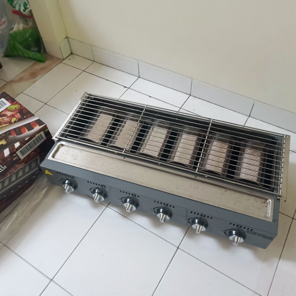 kompor pemanggang GETRA 6 tungku