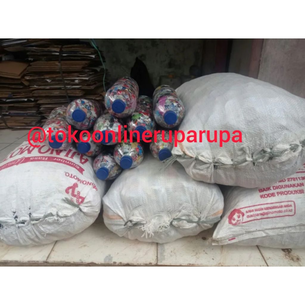 

botol bersih kosong bahan ecobrick