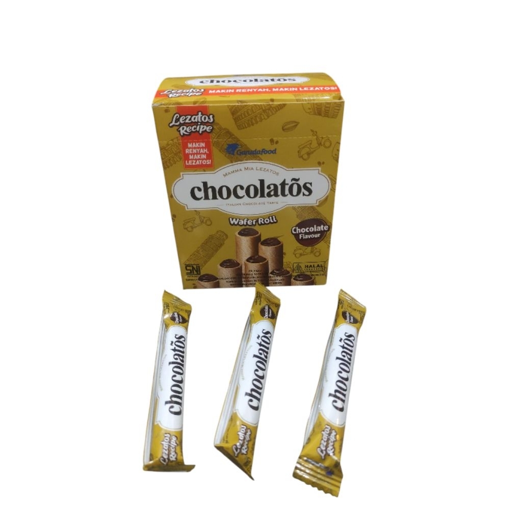 

Chocolatos Wafer Roll pack isi 24 pcs
