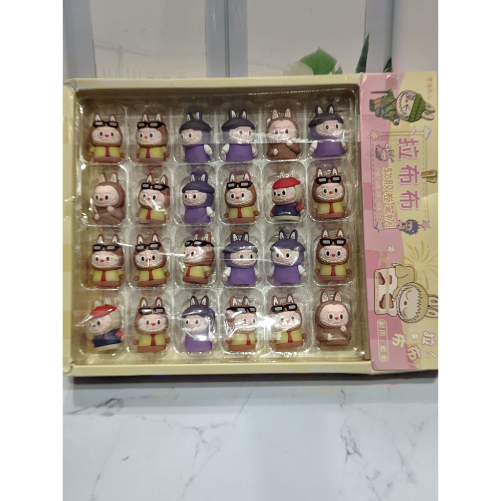 

24pcs rautan pensil/rautan pensil alis karakter labubu