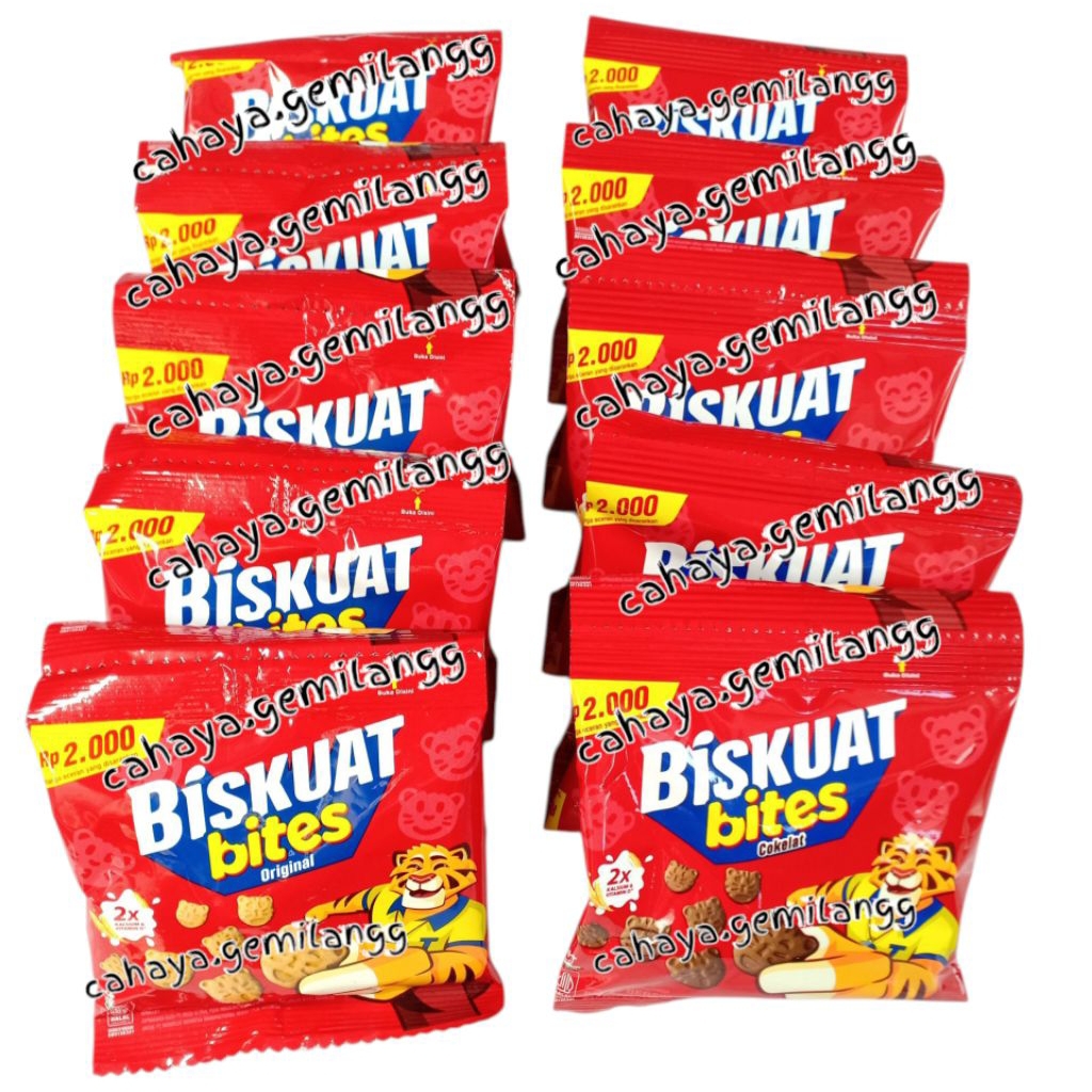 

Biskuat Bites MINI Renceng Original / Cokelat (1Rcg: 10 x @18Gr) - Biskuat Mini / Biskuit Rasa Cokelat / Biskuit Susu / Biskuit Original / Biskuat Biskuit Susu / Biskuat Renceng / Biskuat Bites / Snack Ultah Anak / Jajanan Anak / Biskuat Renteng Renceng
