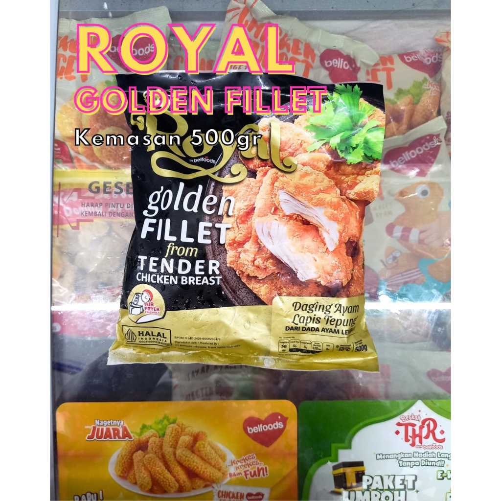 

Frozenfood BELFOODS ROYAL Golden Fillet/Ayam Lapis Tepung 500gr